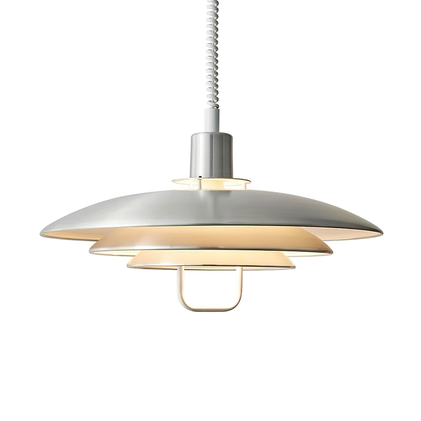 Poul Pendant Lamp ∅ 19.7″ x H 12.6″ / Dia 50cm x H 32cm / Silver Pendant light