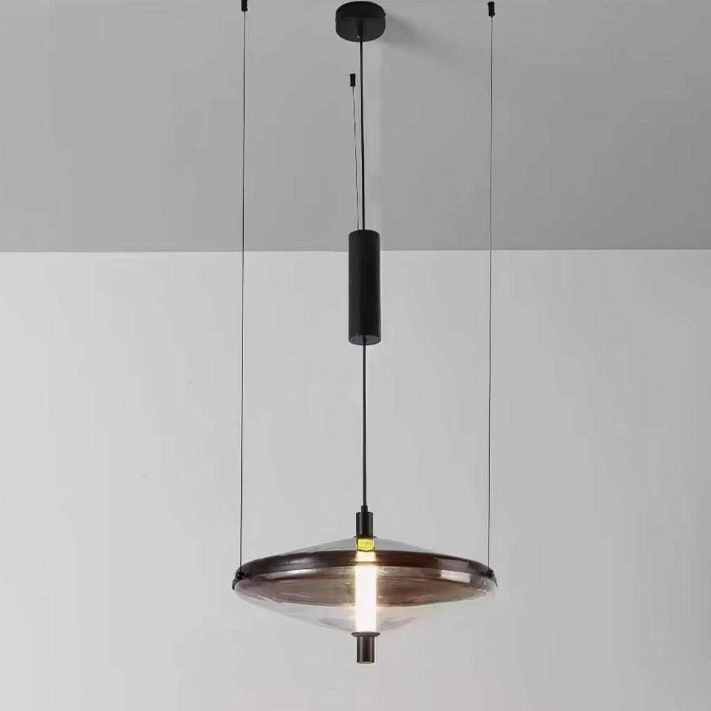 Proton Cone Pendant Lamp ∅ 17.7″ x H 11.8″ / Dia 45cm x H 30cm / Smoke grey / Warm Light Pendant light