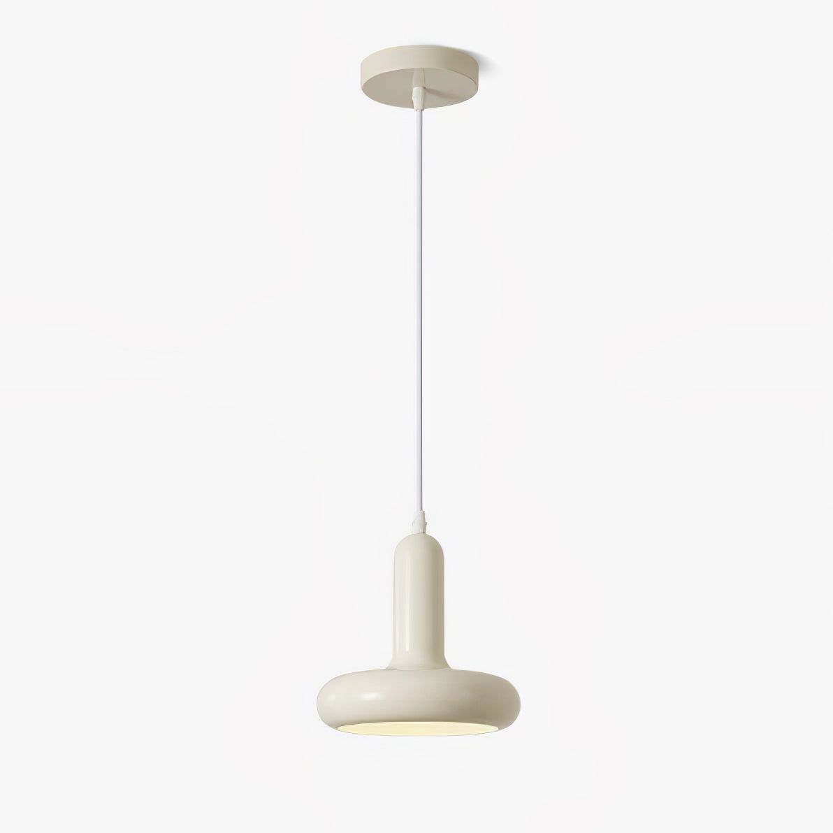 Puck Pendant Light ∅ 7.9″ x H 7.9″ / Dia 20cm x H 20cm / Cream Pendant light