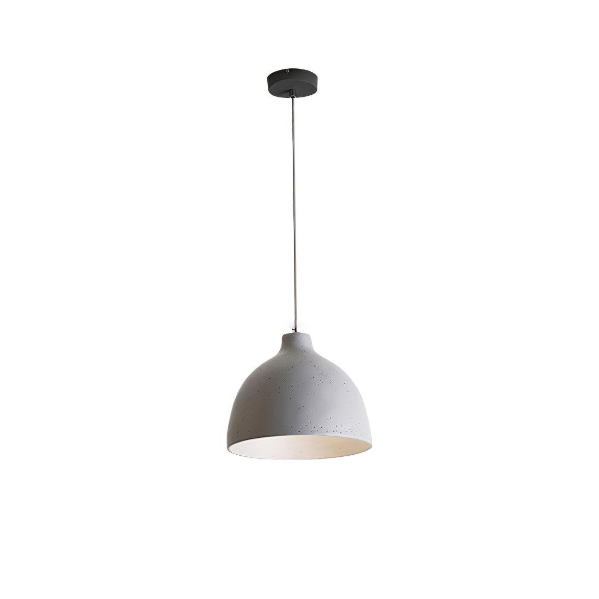Resin Bowl Pendant Lamp ∅ 11.4 x H 59″ / Dia 29cm x H 150cm / Grey Pendant light