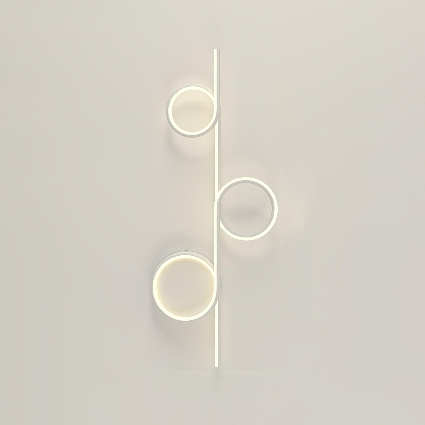 Rhythmic Line Wall Light 3 rings ∅ 31.5″ x H 12.6″ / Dia 80cm x H 32cm / White / Three-Color Changing Light Wall lamp