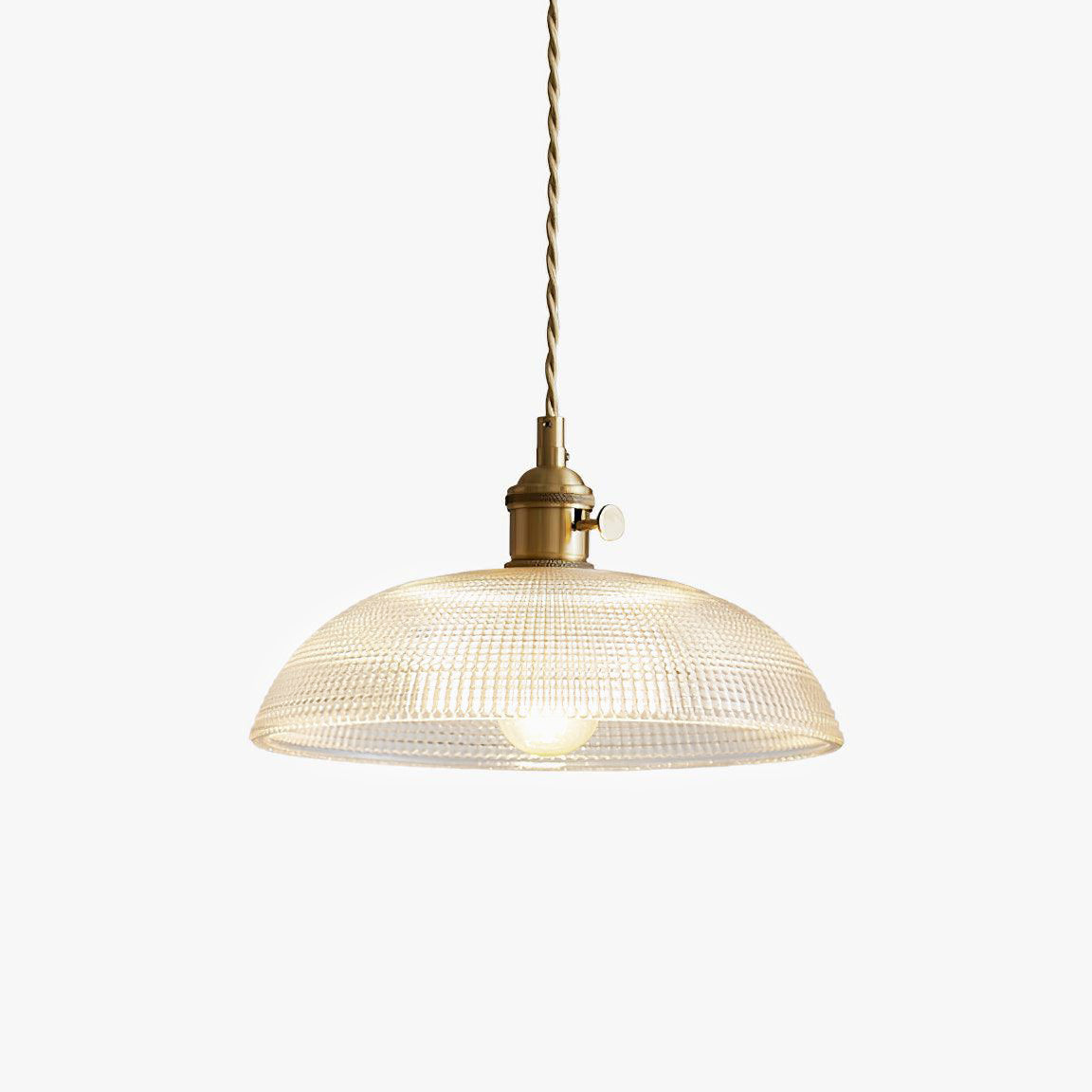 Ribbed Spiral Pendant Light ∅ 9.8″ x H 2.8″ / Dia 25cm x H 7cm / Opaque Pendant light