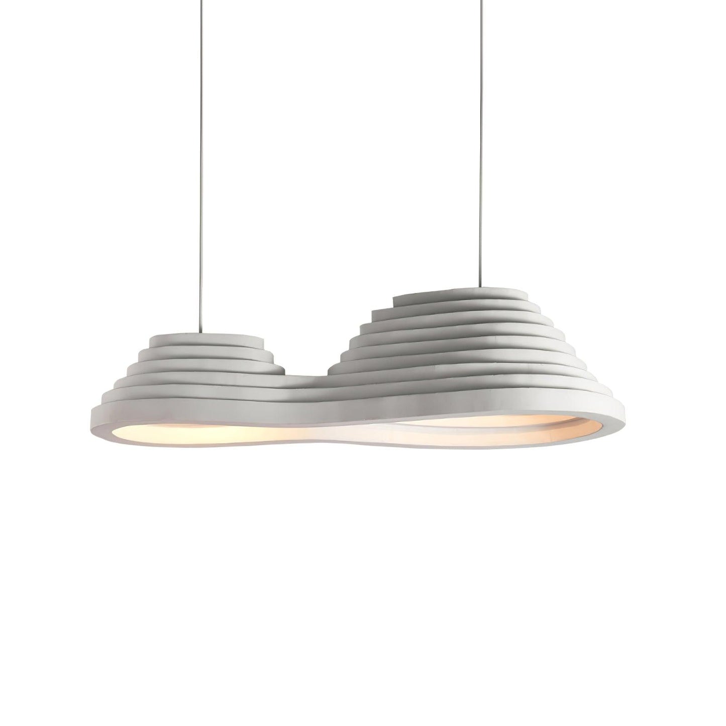 Rice Field Acoustic Pendant Lamp ∅ 39.4″ x H 10.6″ / Dia 100cm x H 27cm / White Pendant light