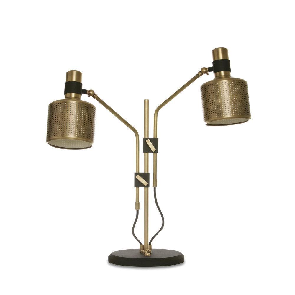 Riddle Table Lamp ∅ 19.7″ x H 21.7″ / Dia 50cm x H 55cm / Gold + black / US Plug Table lamp