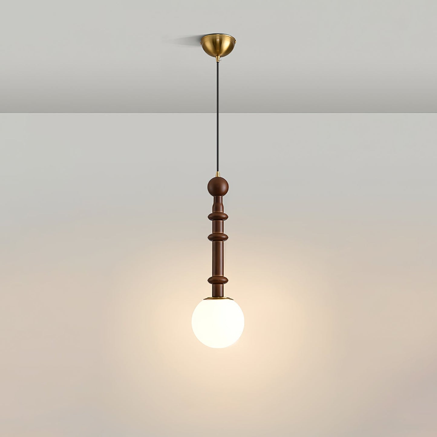 Roma Pendant Lamp Model C2: ∅ 7.1″ x H 16.9″ Pendant light