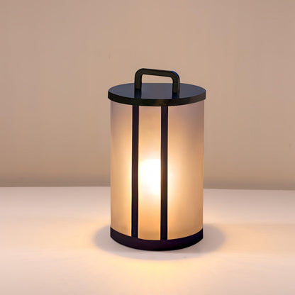 Round Pillar Acrylic Lantern Outdoor Lamp