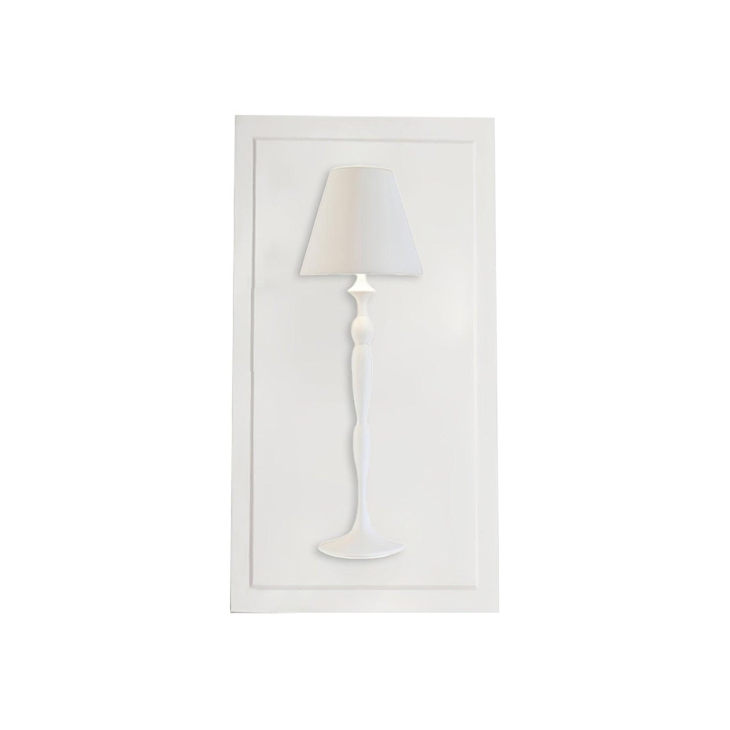 Plaster Picture Wall Lamp ∅ 31.5″ x H 82.7″ / Dia 80cm x H 210cm / White / Warm Light Wall lamp