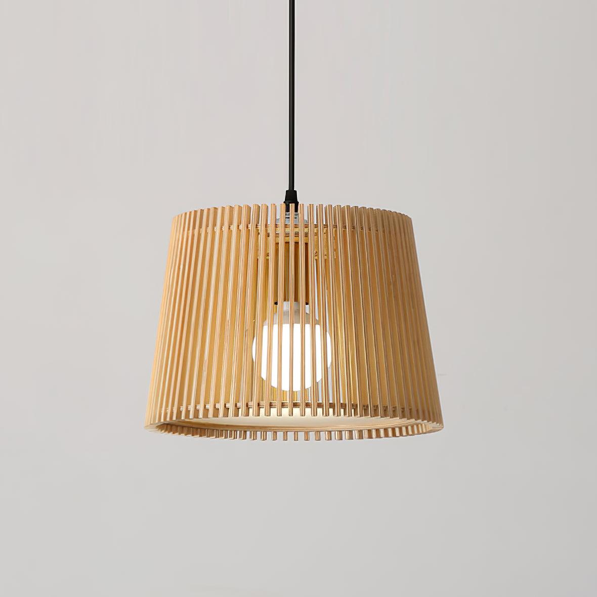 Samantha Pendant Lamp ∅ 15.7″ x H 8.2″/ Dia 40cm x H 21cm / Wood Color Pendant light