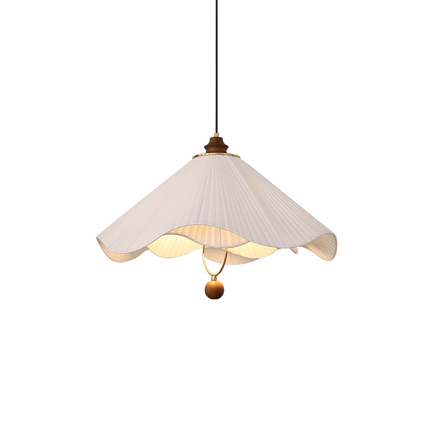 Scallop Edge Pendant Light ∅ 23.6″ x H 9.8″ / White Pendant light
