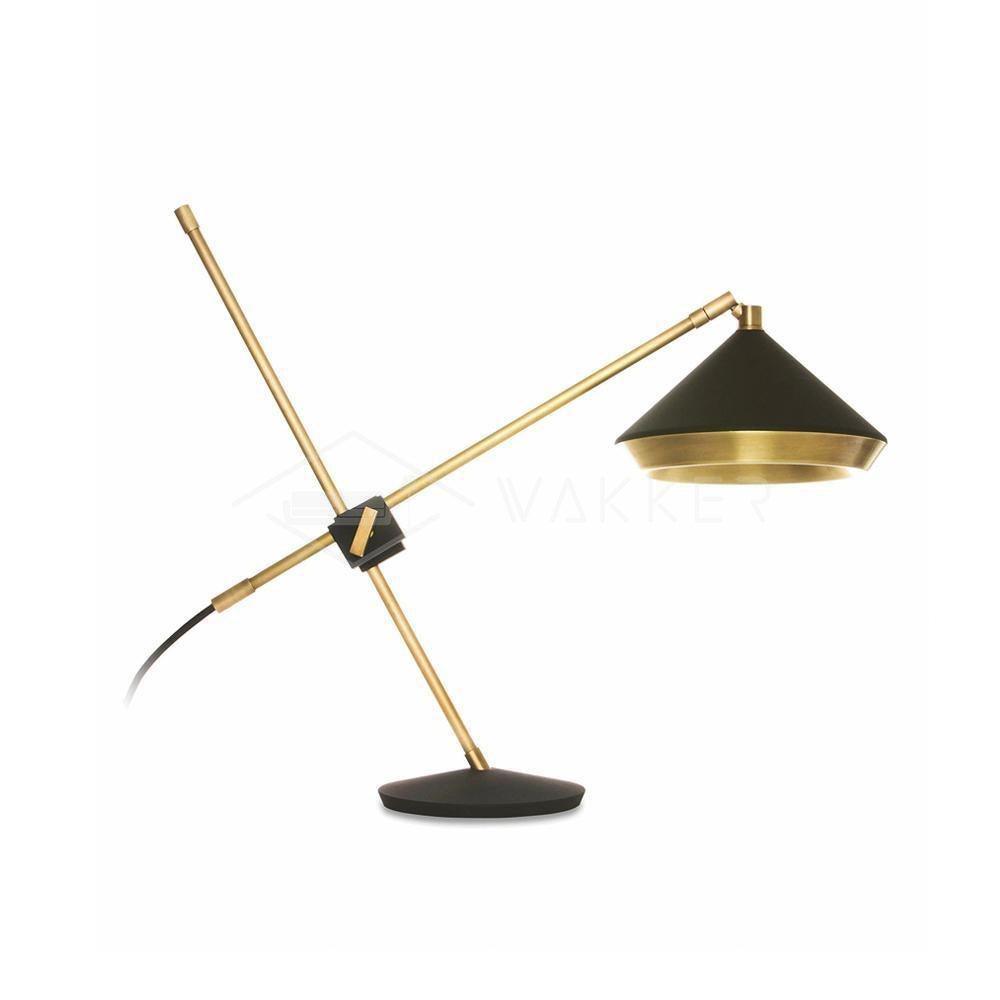 Shear Table Lamp ∅ 18.5″ x H 18.5″ / Dia 47cm x H 47cm / Copper plating & Matte Black / US Plug Table lamp