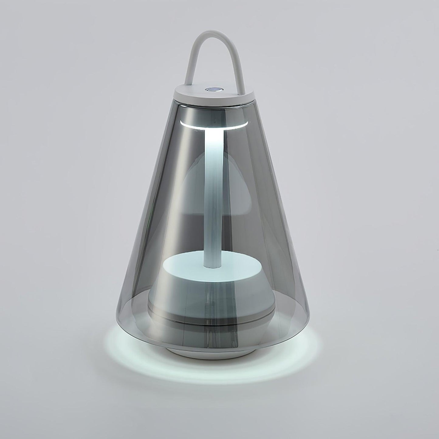 Shuttle Built-in Battery Table Lamp ∅ 8.3″ x H 13.4″ / Dia 21cm x H 34cm / Grey & Smoke gray / Warm Light Table lamp