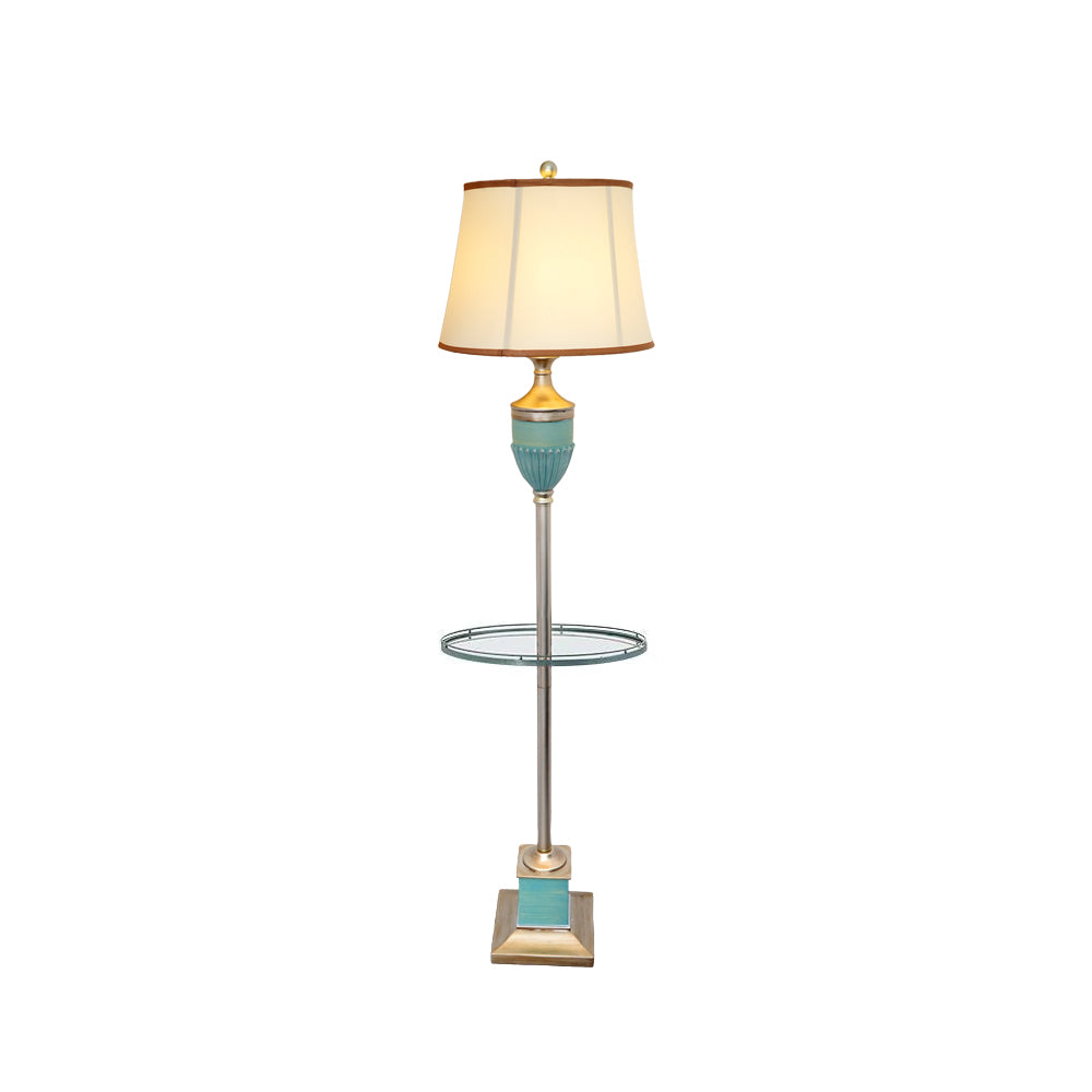Smafan Floor Lamp Model B ∅ 17.7″ x H 64.9″ / Dia 45cm x H 165cm / Green + Gold / US plug Floor lamp