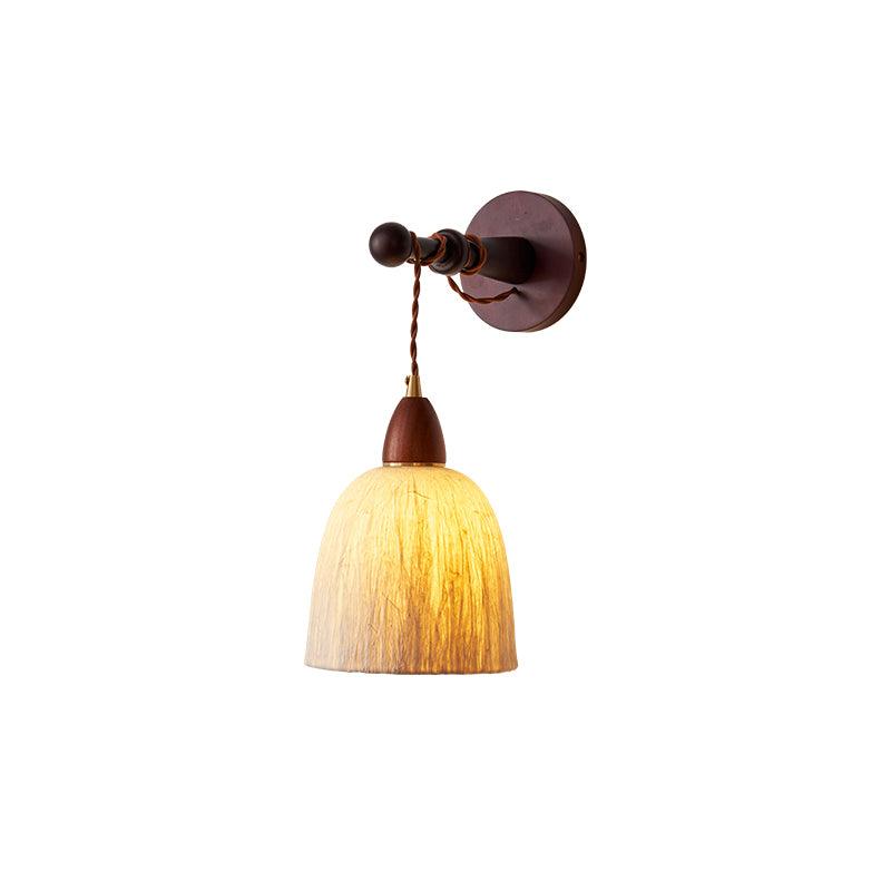 Soren Wall Lamp ∅ 6.7″ x W 8.7″ x H 5.9″ / Dia 17cm x W 22cm x H 15cm / Walnut color&White Wall lamp