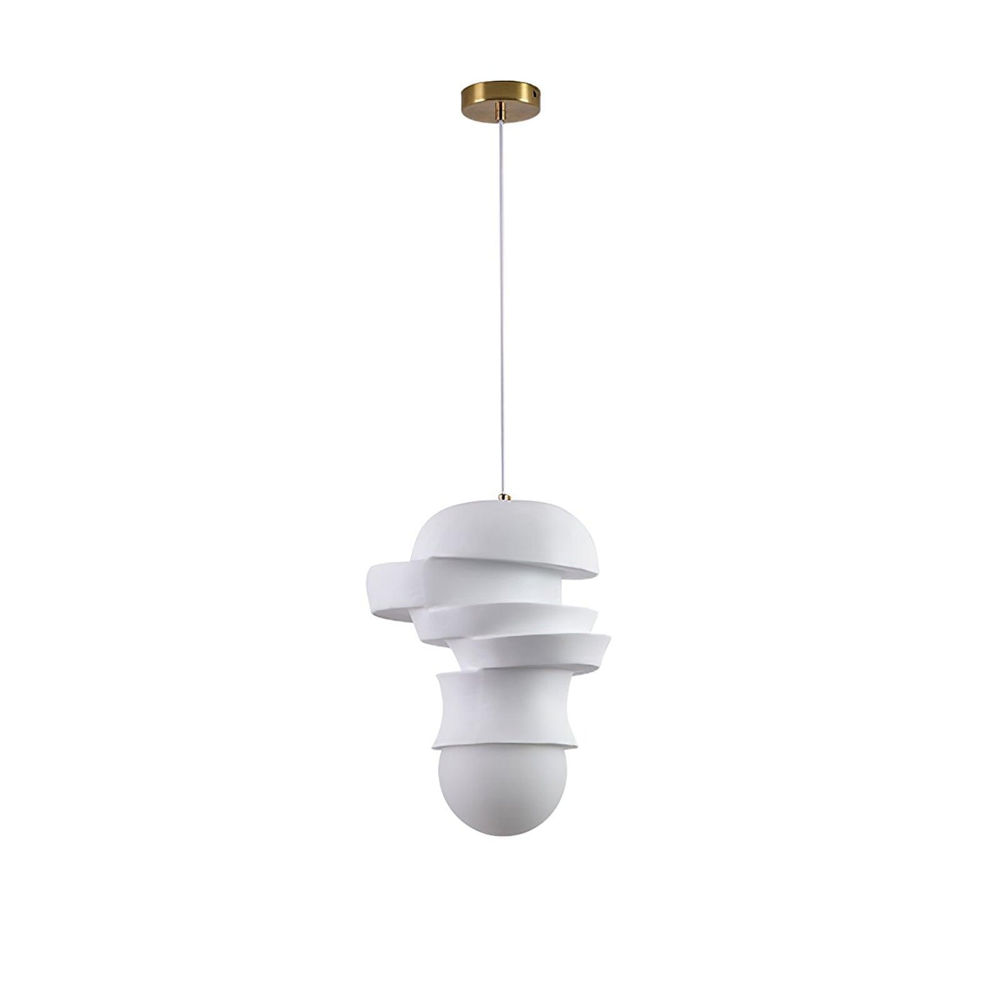 Spira Lumina Pendant Lamp ∅ 11.8″ x H 11″ / Dia 30cm x H 28cm / White Pendant light
