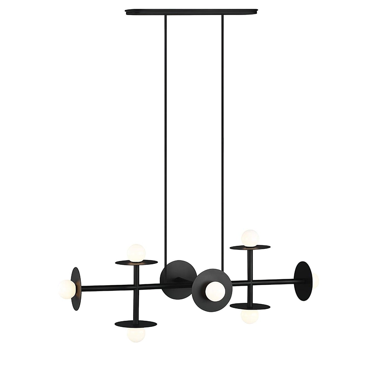 Strada Chandelier ∅ 40.6″ x H 20.9″ / Dia 103cm x H 53cm / Black Chandelier
