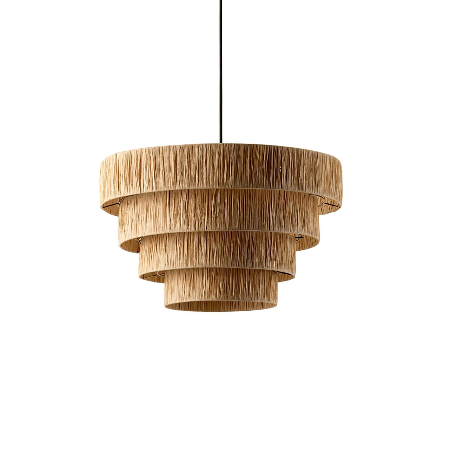Straw Art Pendant Light ∅ 25.6″ x H 15.4″ / Dia 65cm x H 39cm / Natural straw Pendant light