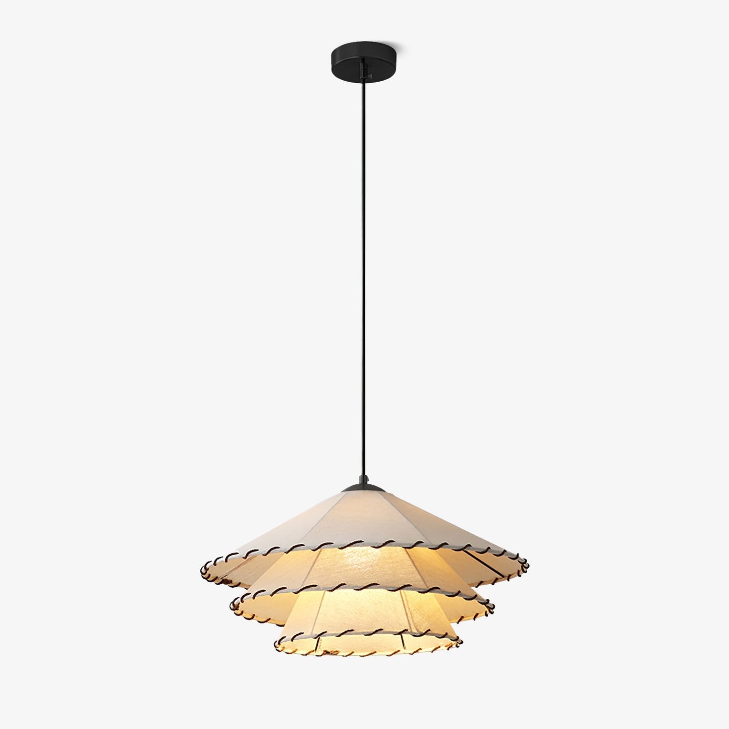 Lotus Leaf Fabric Pendant Light ∅ 15.7″ x H 7.9″ / Dia 40cm x H 20cm / Beige Pendant light