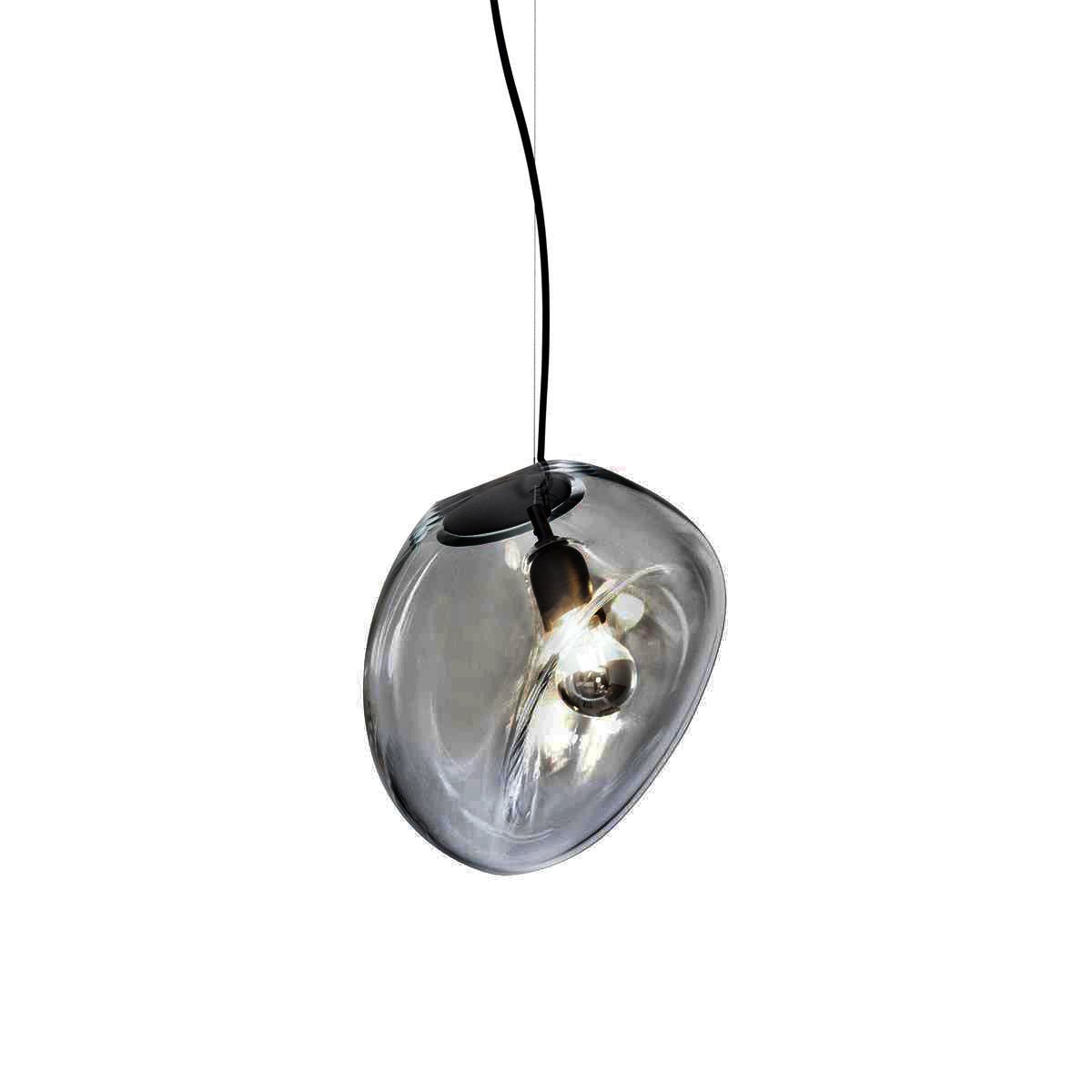 Suspended Water Drop Pendant Lamp ∅ 7.9″ x H 59.1″ / Dia 20cm x H 150cm / Smoky grey Pendant light