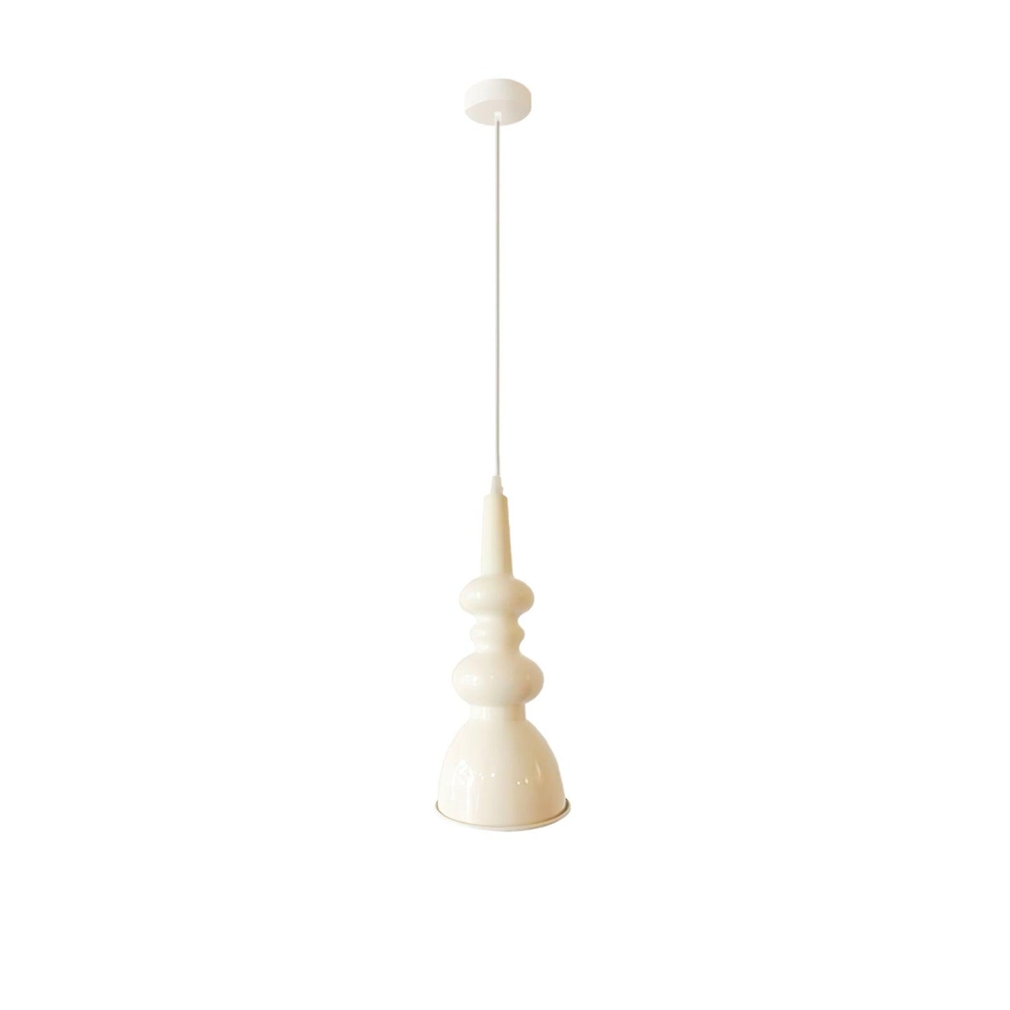 Svelte Noir Pendant Light ∅ 5.9″ x H 13.8″ / Dia 15cm x H 35cm / White Pendant light