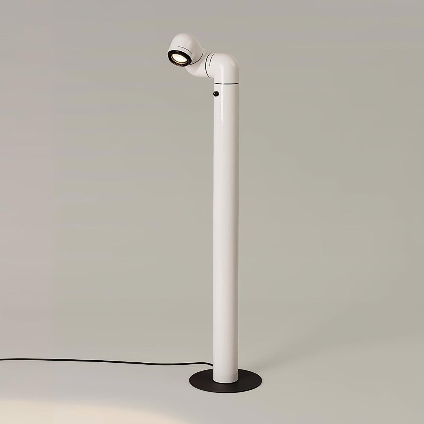 Tatu Alta Floor Lamp ∅ 9.1″ x H 45.7″ / Dia 23cm x H 116cm / White / US Plug Floor lamp