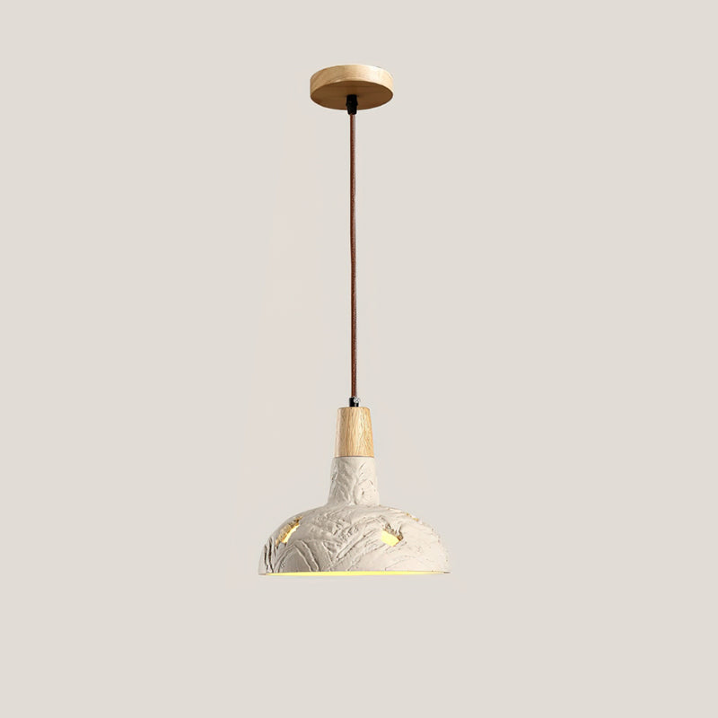 Cement Carve Pendant Lamp ∅ 9.1″ x H 7.9″ / Cement Grey pendant Lamp