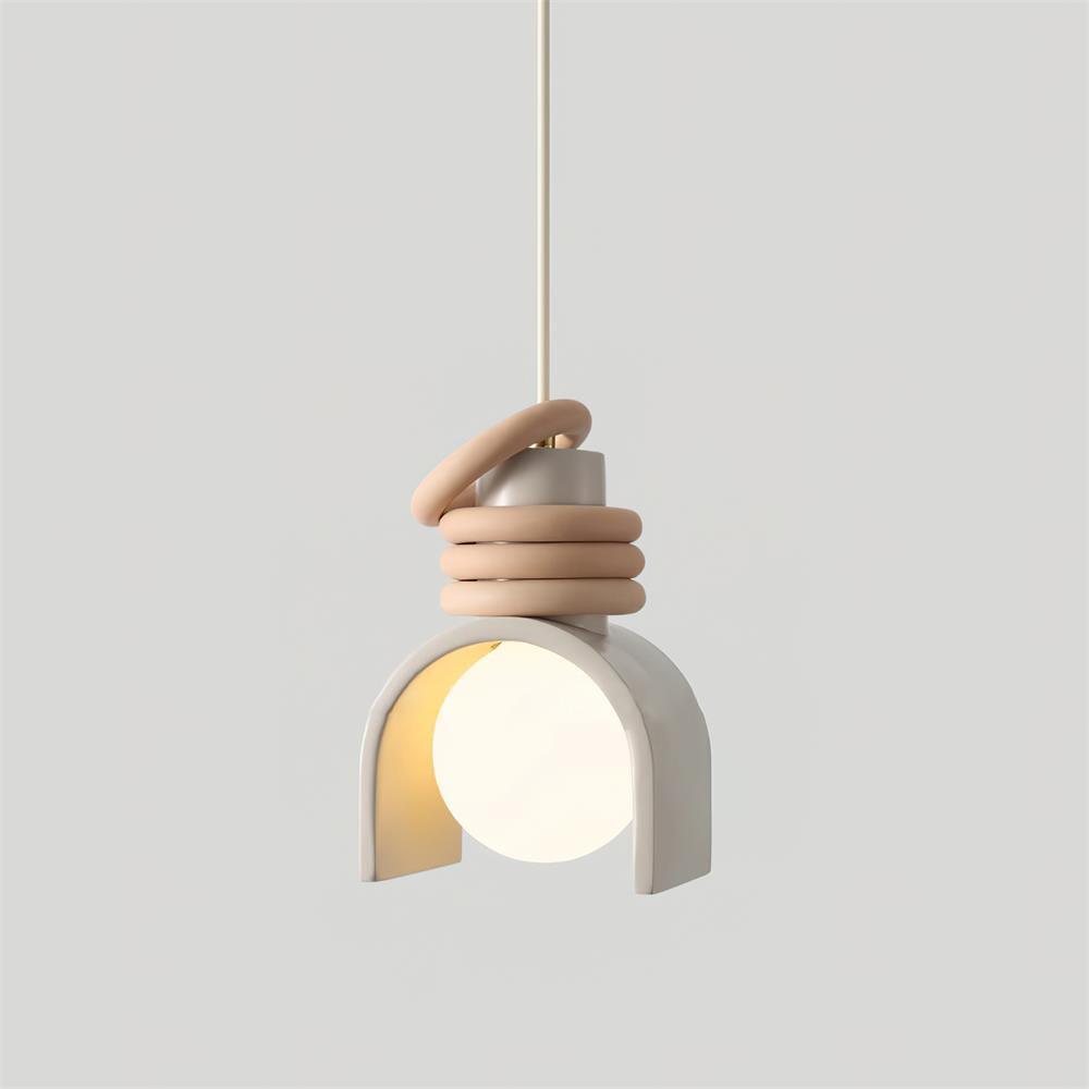 Terraform Pendant Light ∅ 4.9″ x H 7″ / Dia 12.5cm x H 18cm / White Pendant light
