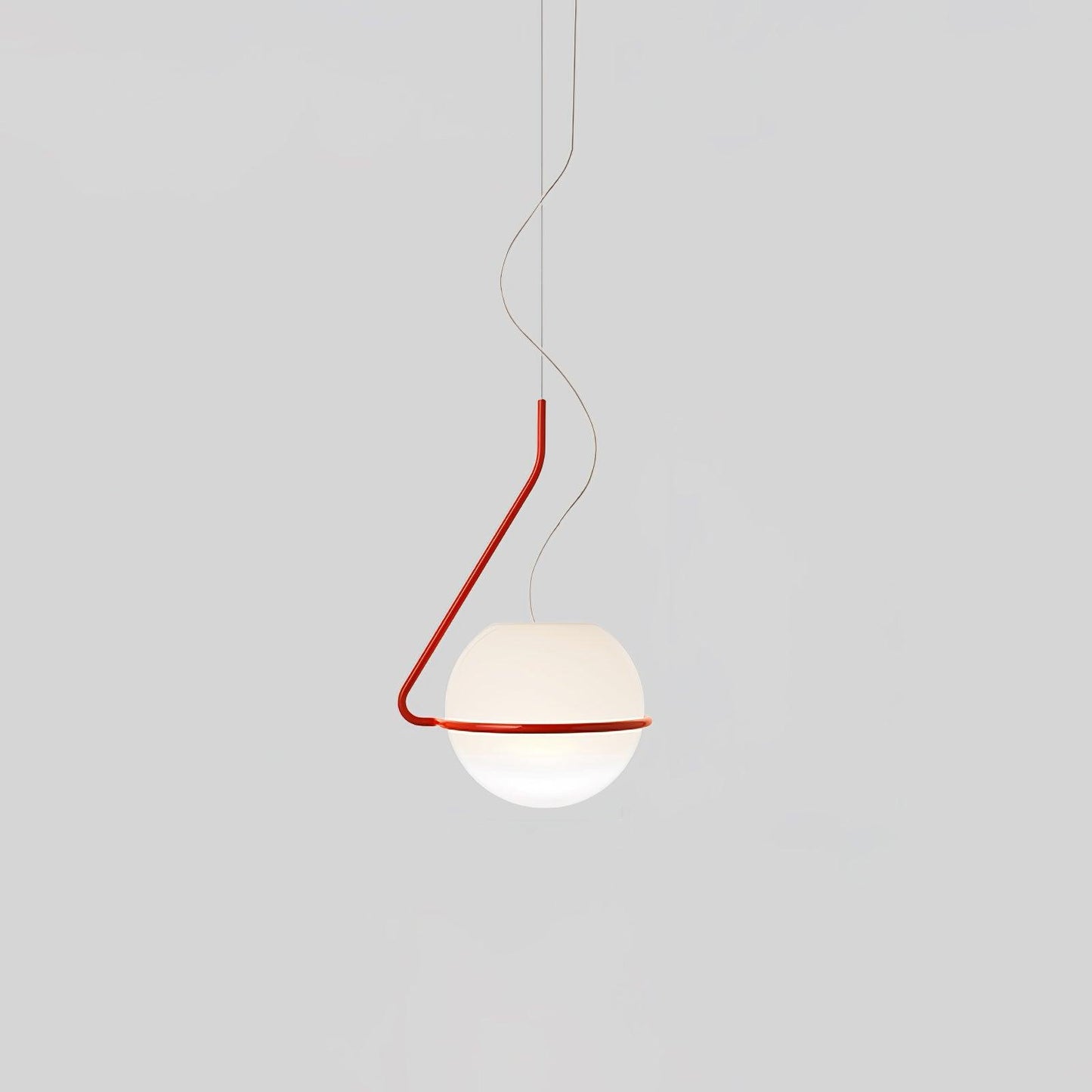 Tonda Pendant Lamp ∅ 5.9″ x H 13’’ / Dia 15cm x H 33cm / Red Pendant light
