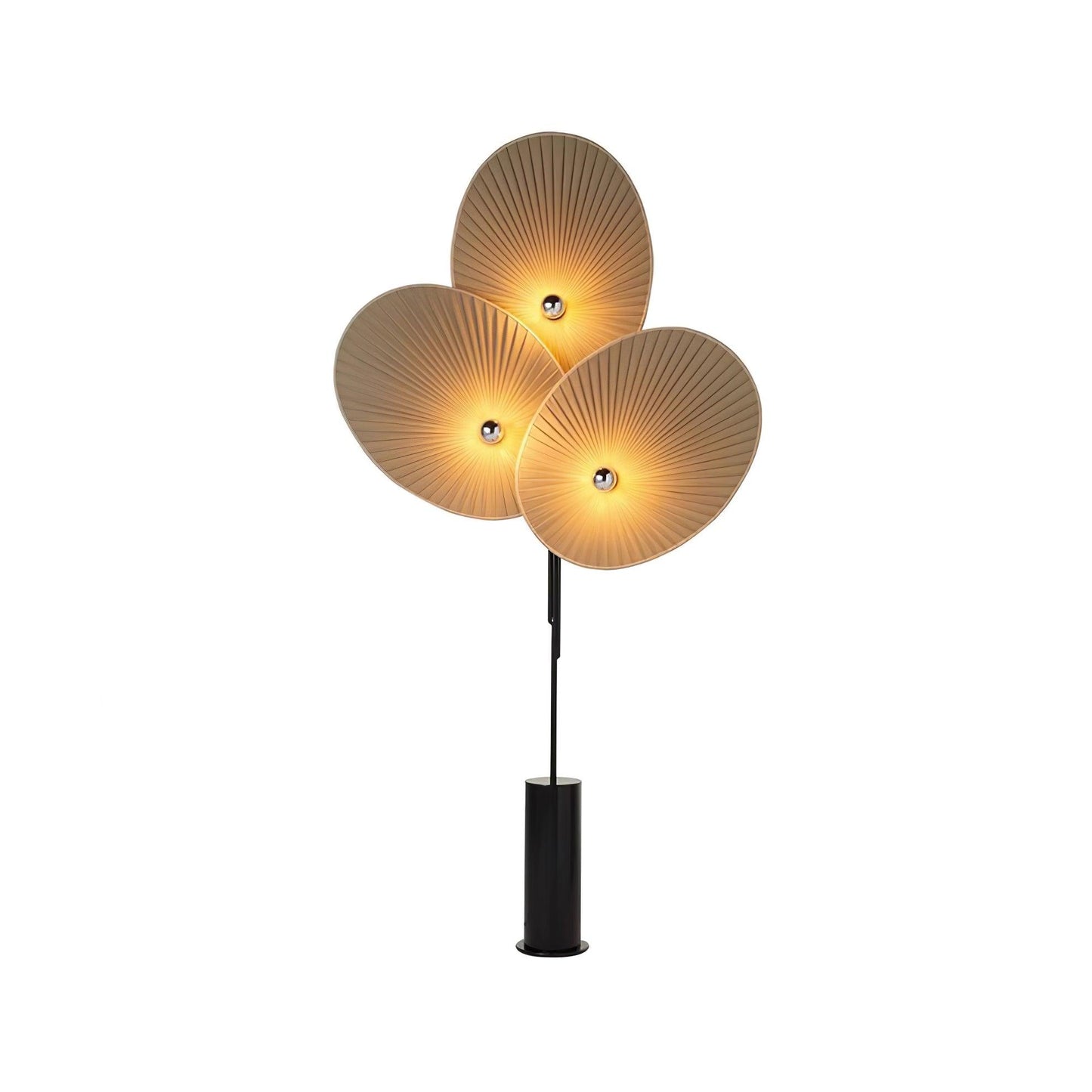 Triple Floral Floor Lamp ∅ 39.4″ x H 74″ / Dia 100cm x H 188cm / Yellow / US Plug Floor lamp
