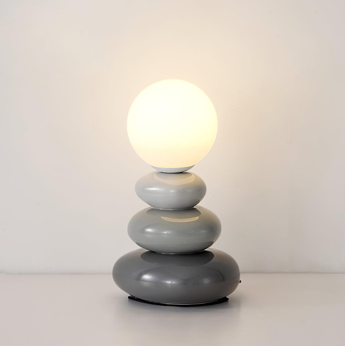 Triple Gourd Table Lamp ∅ 4.7″ x H 7.4″ / Dia 12cm x H 19cm / Grey Table lamp