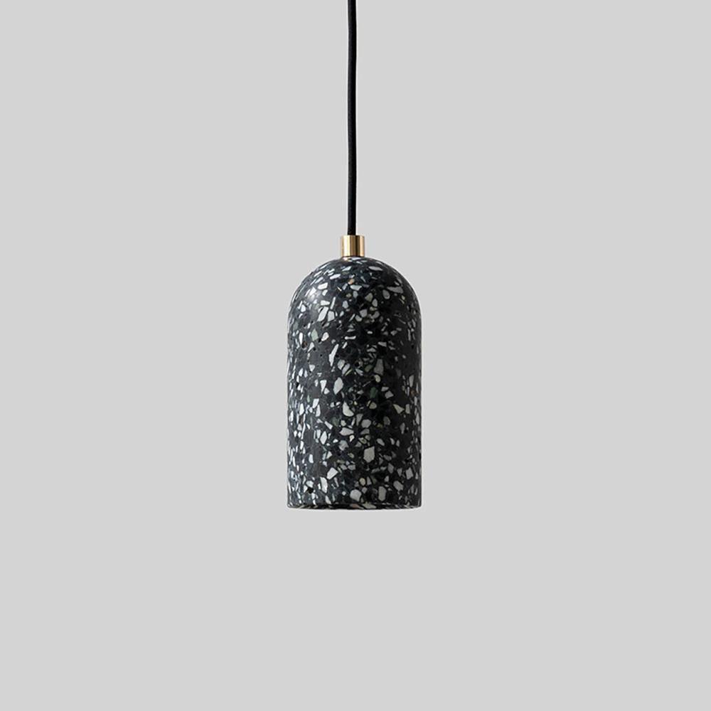 U Concrete Pendant Lamp ∅ 3.9″ x H 7.1″ / Dia 10cm x H 18cm / Black Pendant light