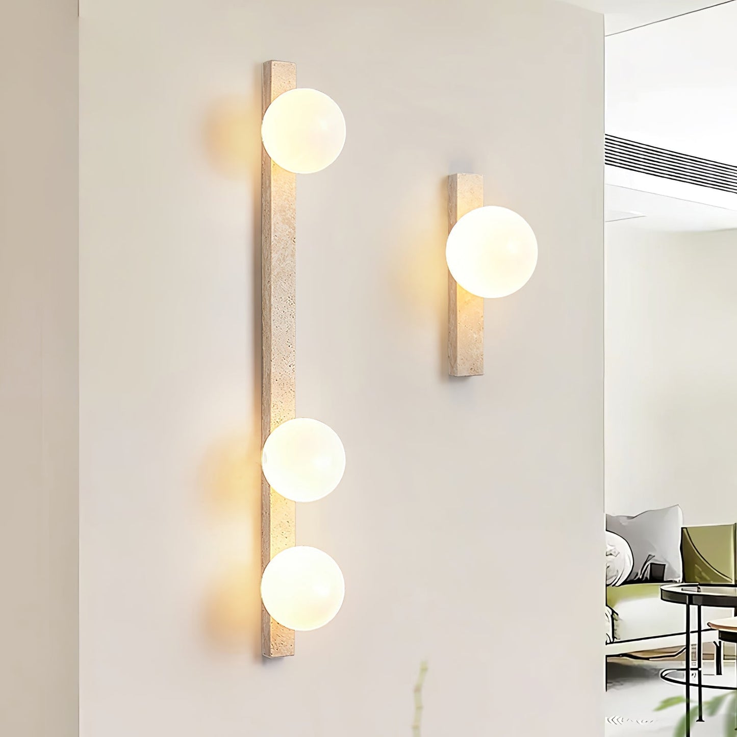 Vertical Travertine Wall Sconce 1001 Wall lamp