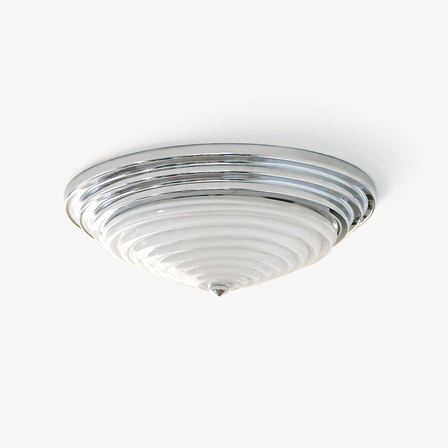 Volume Dome Ceiling Lamp ∅ 15.7″ x H 5.5″ / Dia 40cm x H 14cm / Chrome Ceiling lamp