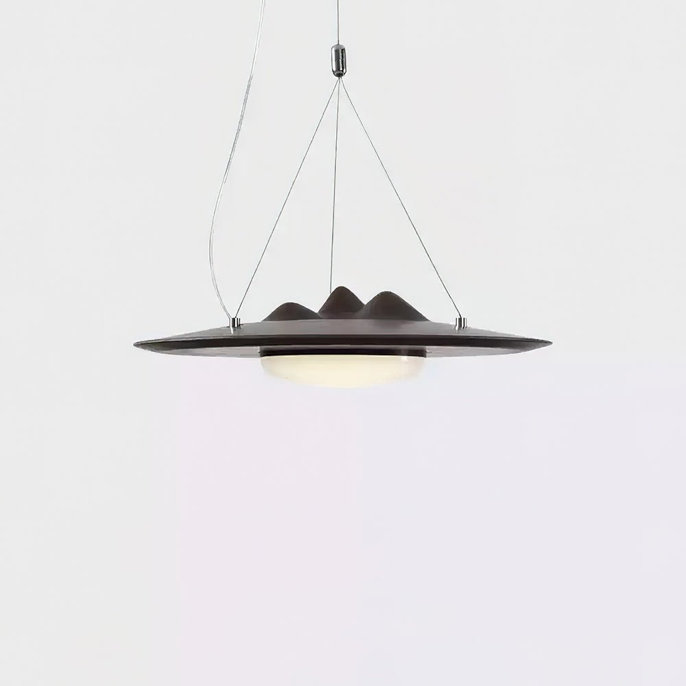 Wanderer Pendant Lamp ∅ 19.7″ x H 19.7″ / Wood Color / Warm Light Pendant light
