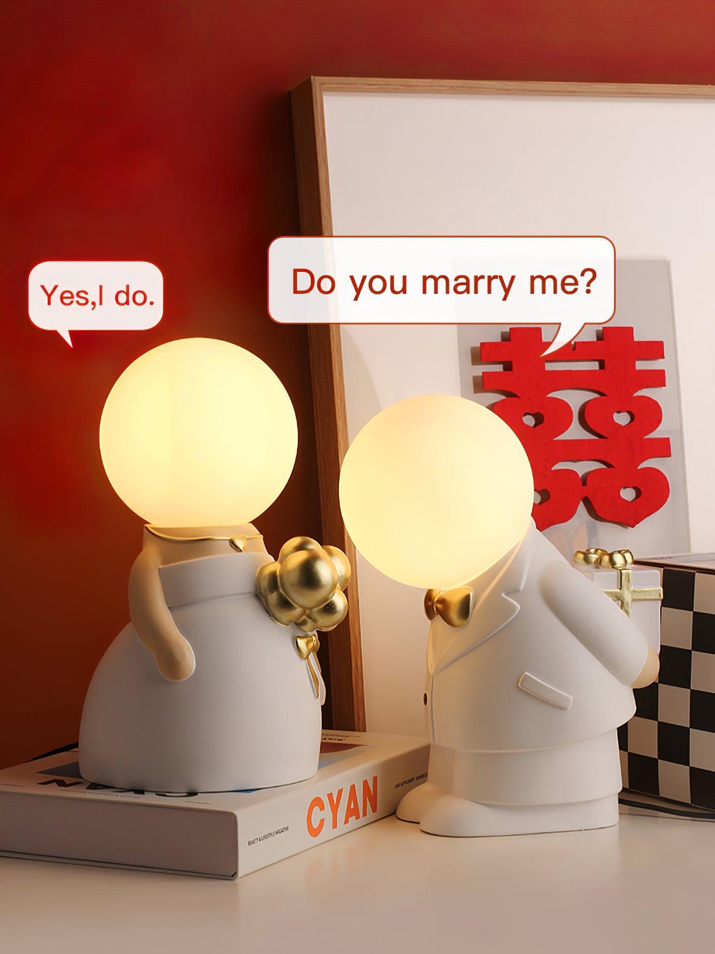 Wedding Decoration Built-in Battery Table Lamp
