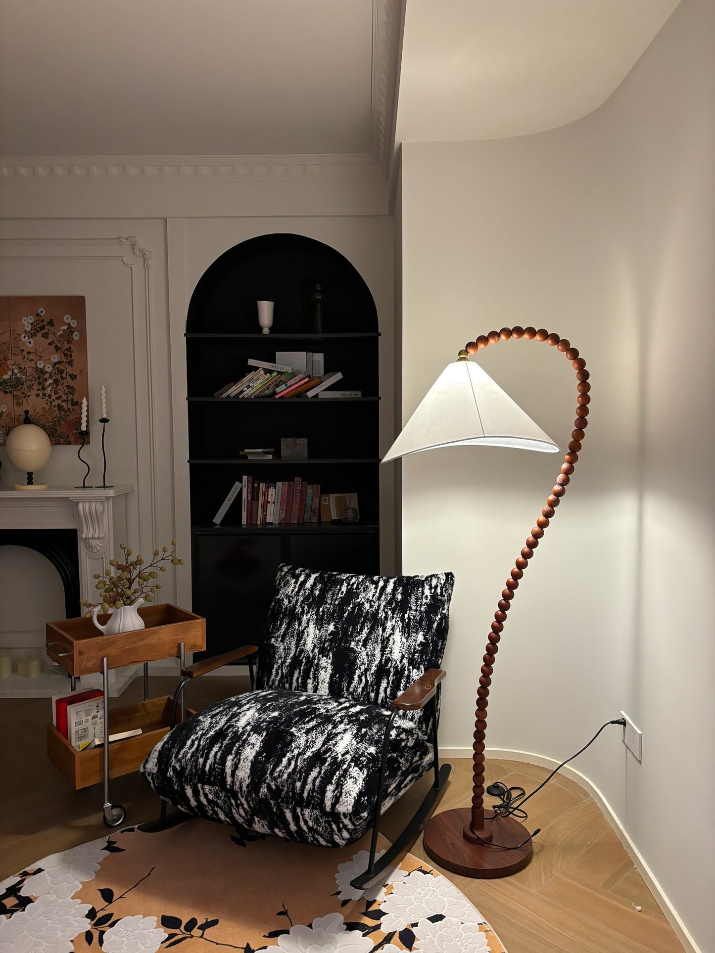 Wooden Bead Floor Lamp Floor lamp