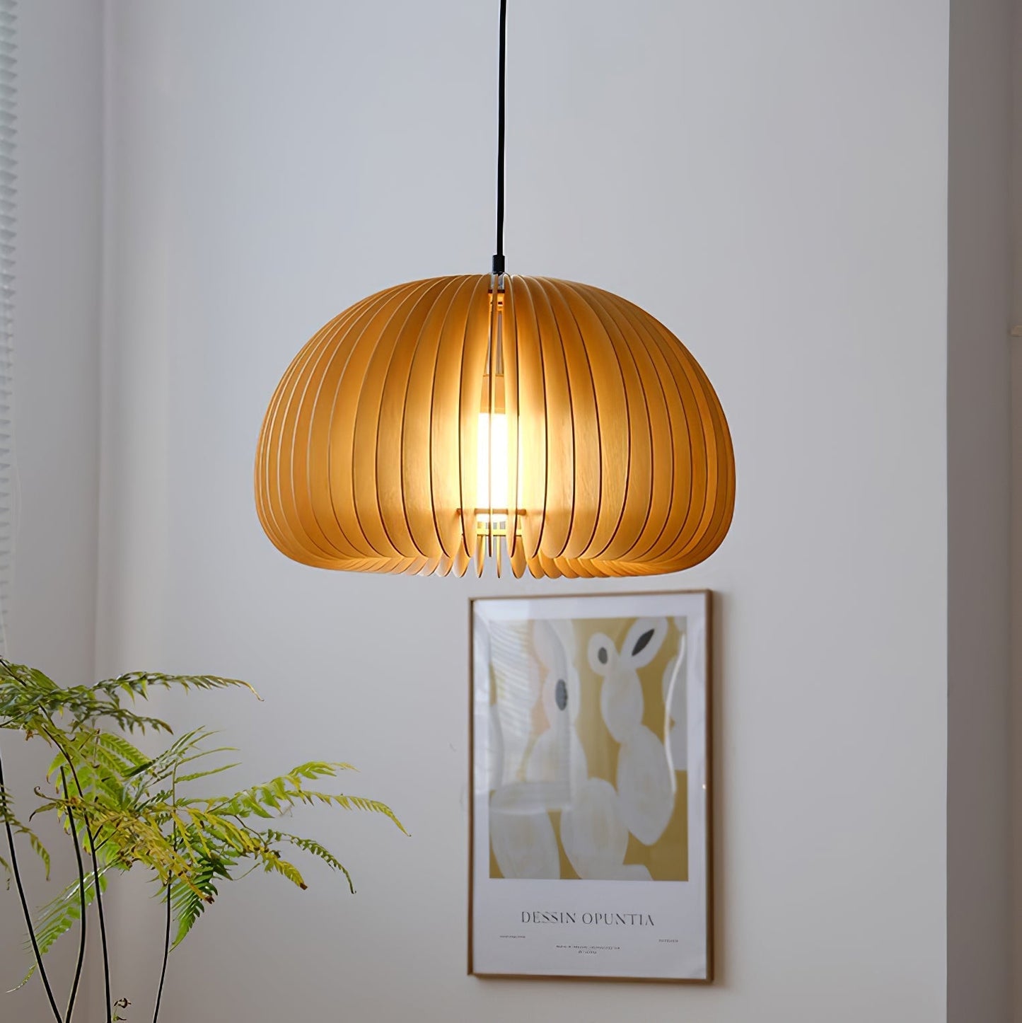 Wooden Pumpkin Pendant Lamp Pendant light