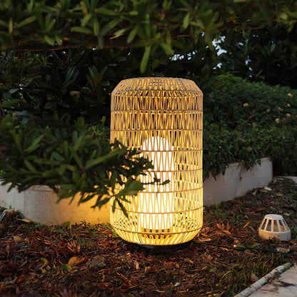 Woven Rattan Outdoor Lamp