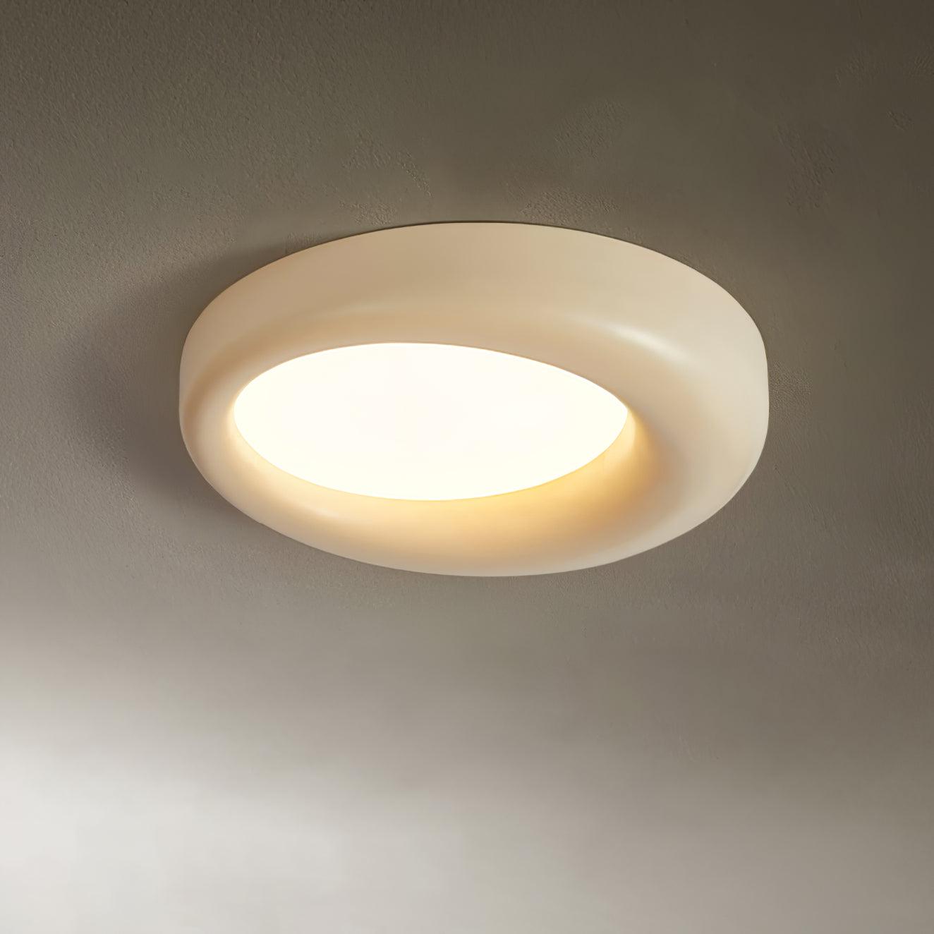 Zero Round Ceiling Lamp ∅ 22.8″ x H 3.5″/ Dia 58cm x H 13cm / Beige / Warm White Ceiling lamp