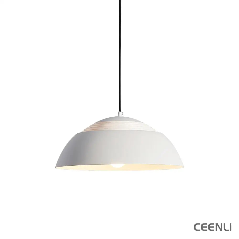 Abat Jour Pendant Lamp ∅ 19.7″ x H 9.1″ / Dia 50cm x H 23cm / White Pendant light