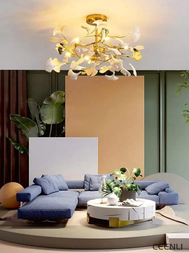 Gingko Chandelier L Chandelier