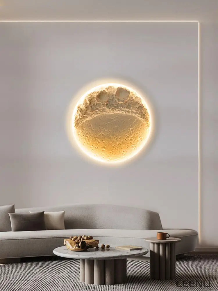 Gypsum Moon Wall Lamp Wall lamp