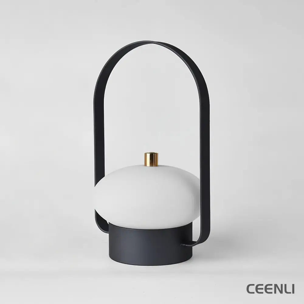 Soft Spot Portable Built-in Battery Table Lamp W 4.9″ x L 4.3″ x H 7.9″ / W 12.5cm x L 11cm xH 20cm / Dark gray / Touch