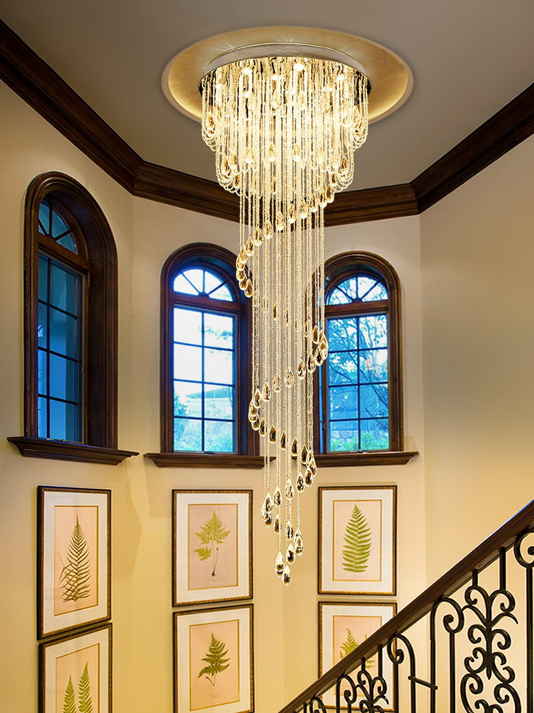 Elevate Your Interior Design with the Classic Symphony Spiral Chandelier: A Masterpiece of Light and Elegance