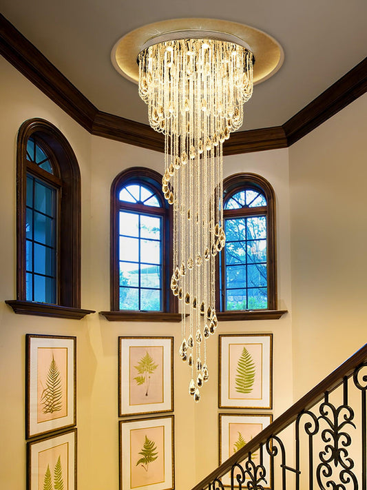 Elevate Your Interior Design with the Classic Symphony Spiral Chandelier: A Masterpiece of Light and Elegance