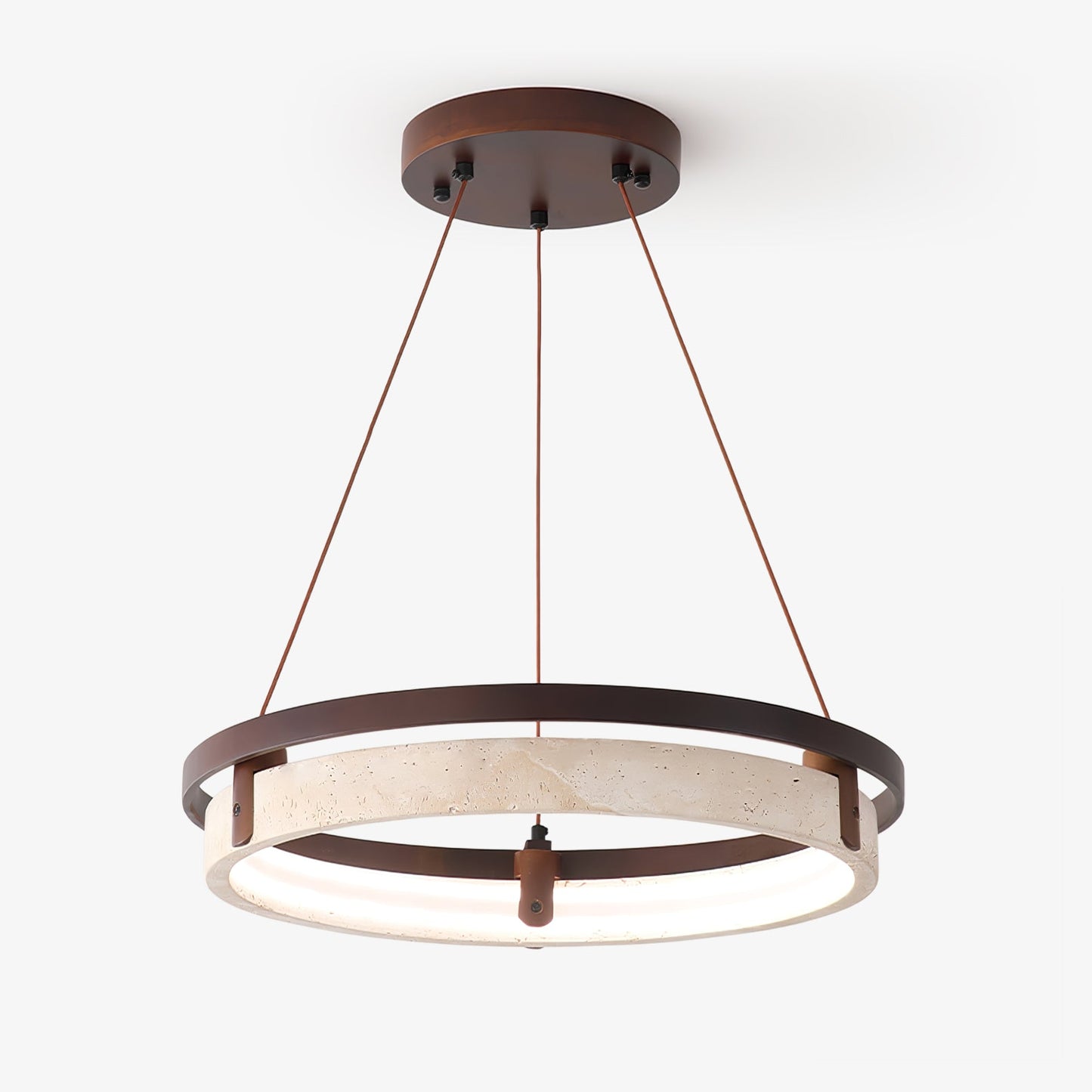 Orbit Travertine Pendant Light