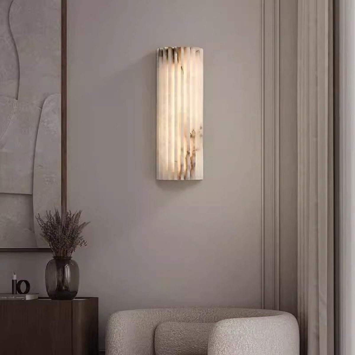 Alvia Alabaster Wall Light