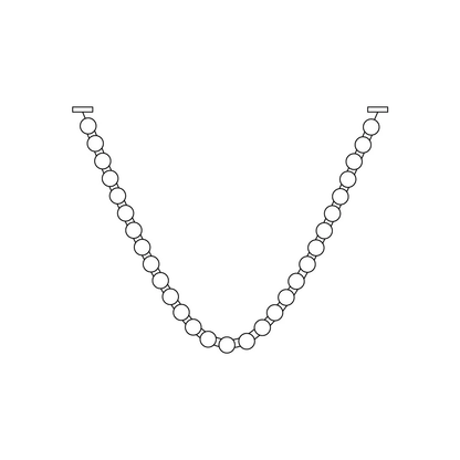 Pearl Necklace Balls Chandelier