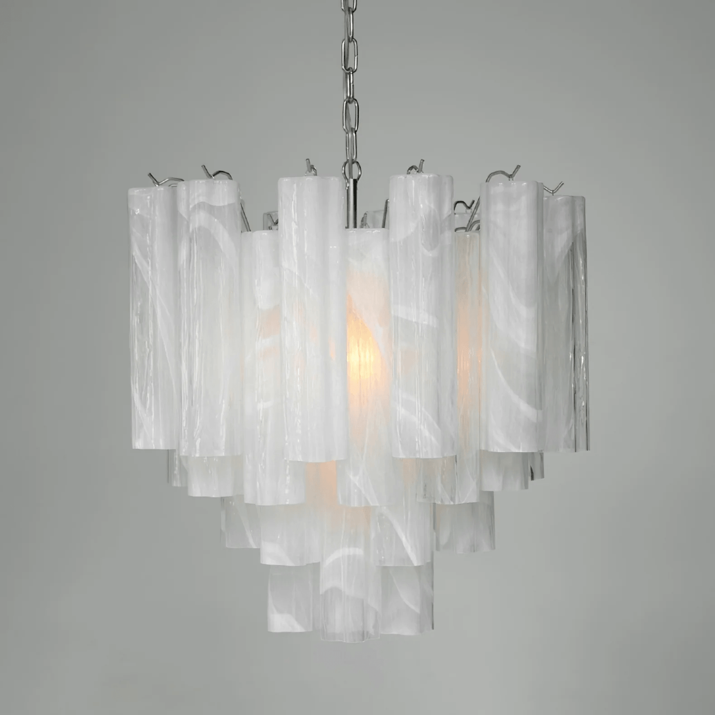 Frosted Glass Tubes Chandelier