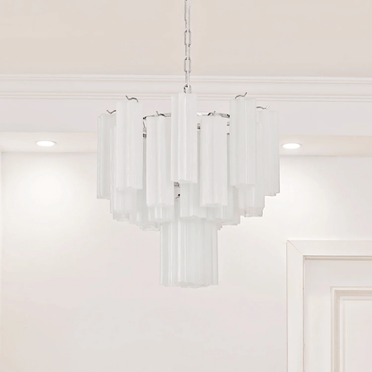 Frosted Glass Tubes Chandelier