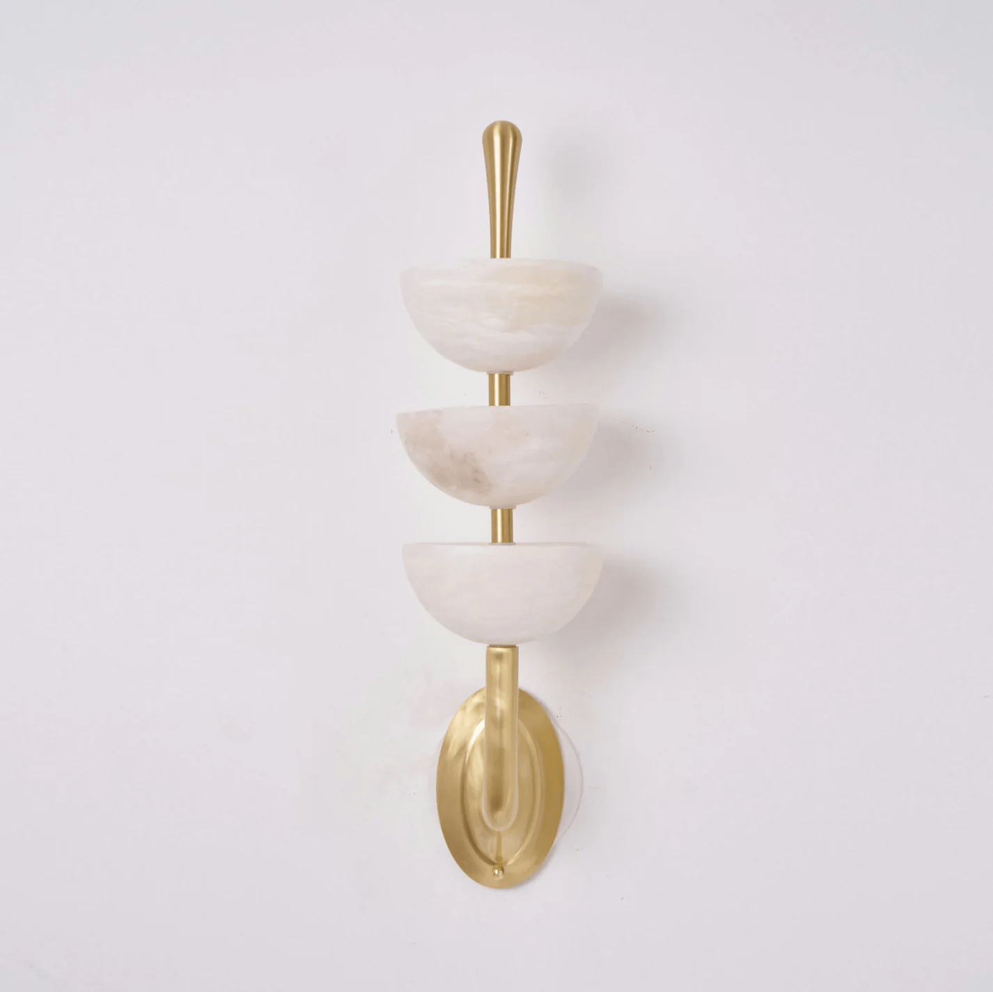 Triple Alabaster Wall Sconce